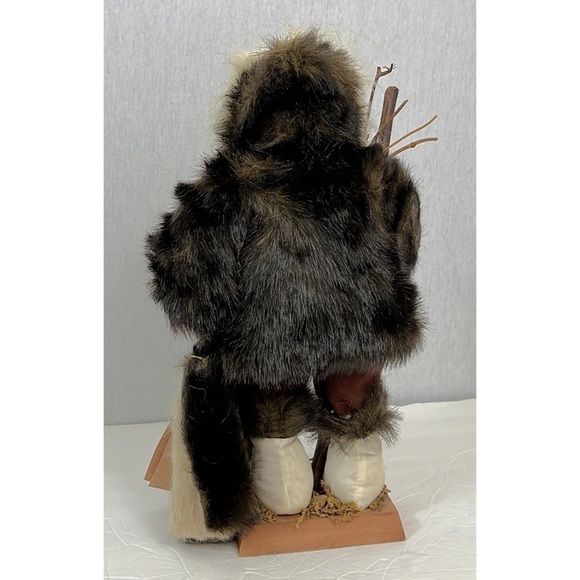 NWT Wilderness Santa Clause Rustic Figure Christmas Trapper Cabin Lodge Hunter - Picture 2 of 6